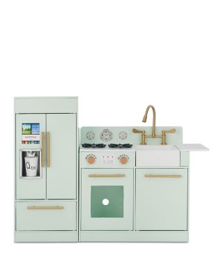 Teamson Kids Little Chef Chelsea Modern Mint Gold Play Kitchen Ages 3   12120410 Fpx.tif