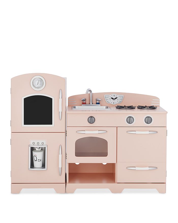 Teamson Kids Little Chef Fairfield Pink White Retro Play Kitchen Ages