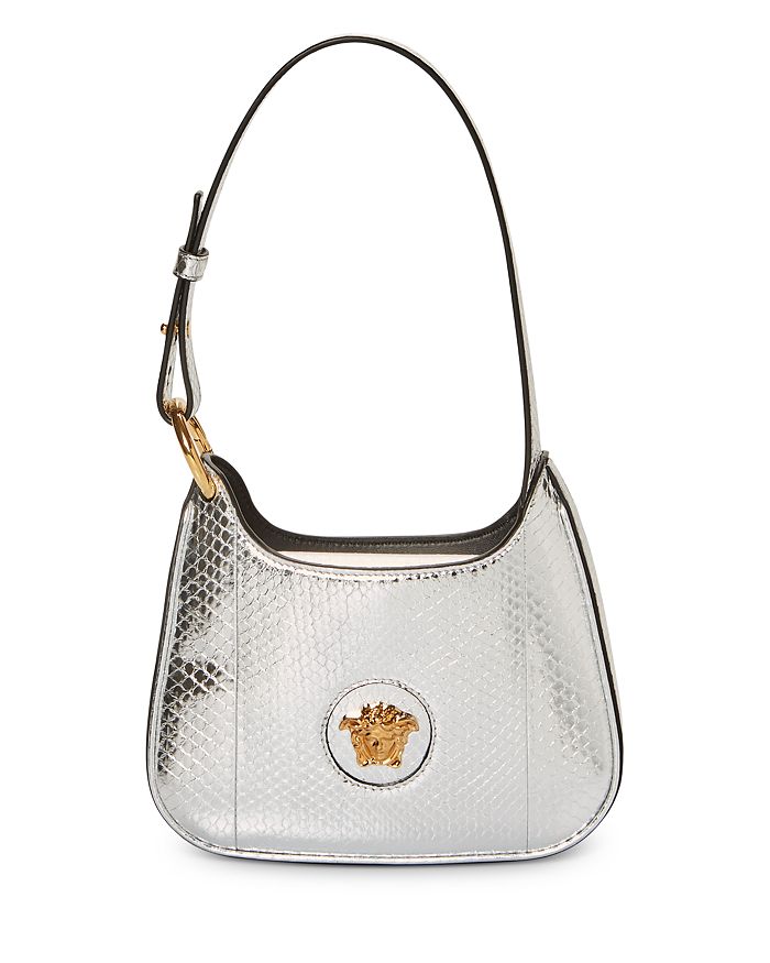 Versace La Medusa Mini Python Top-Handle Bag
