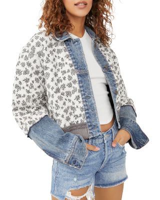 Free People Ditsy Denim Jacket 