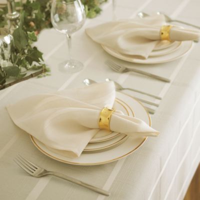 Elegance Plaid Damask Napkins, Set of 4