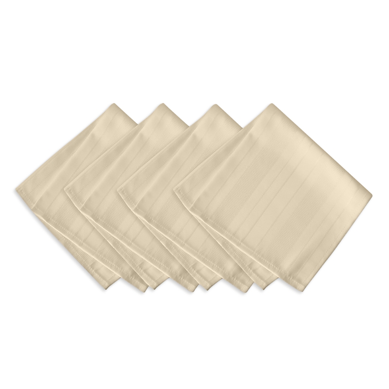ELRENE HOME FASHIONS ELRENE DENLEY STRIPE JACQUARD NAPKINS, SET OF 4