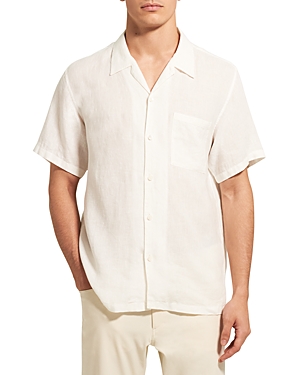Theory Short Sleeve Regular Fit Linen Shirt