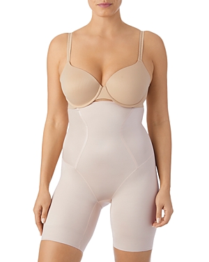 Tc Fine Intimates Plus Size Medium Control High-waist Thigh Slimmer In Cameo Rose
