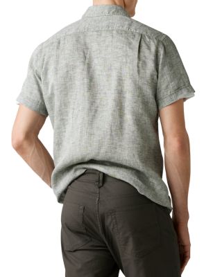 Ellerslie Linen Textured Classic Fit Button-Up Shirt