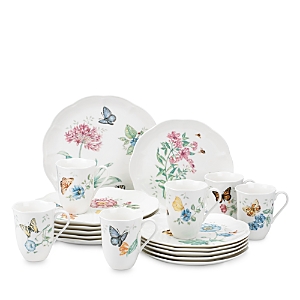 Lenox Butterfly Meadow 18 Piece Dinnerware Set, Service for 6 Lenox Butterfly Meadow 18 Piece Dinnerware Set, Service for 6