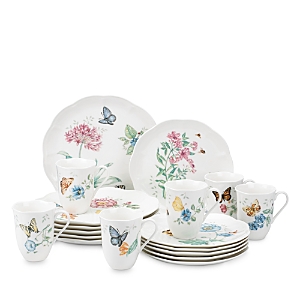 Lenox Butterfly Meadow 18 Piece Dinnerware Set, Service for 6