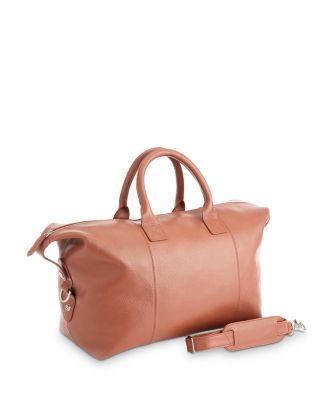 Leather Overnighter Duffel Bag 