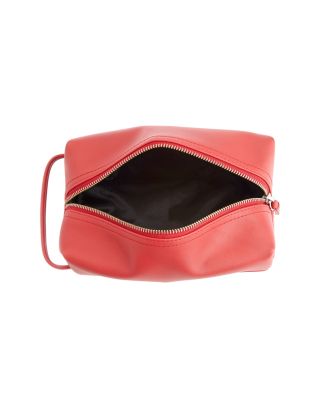 Leather Compact Toiletry Travel Bag