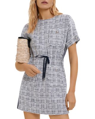 Maje Retrola Drawstring Tweed Dress | Bloomingdale's