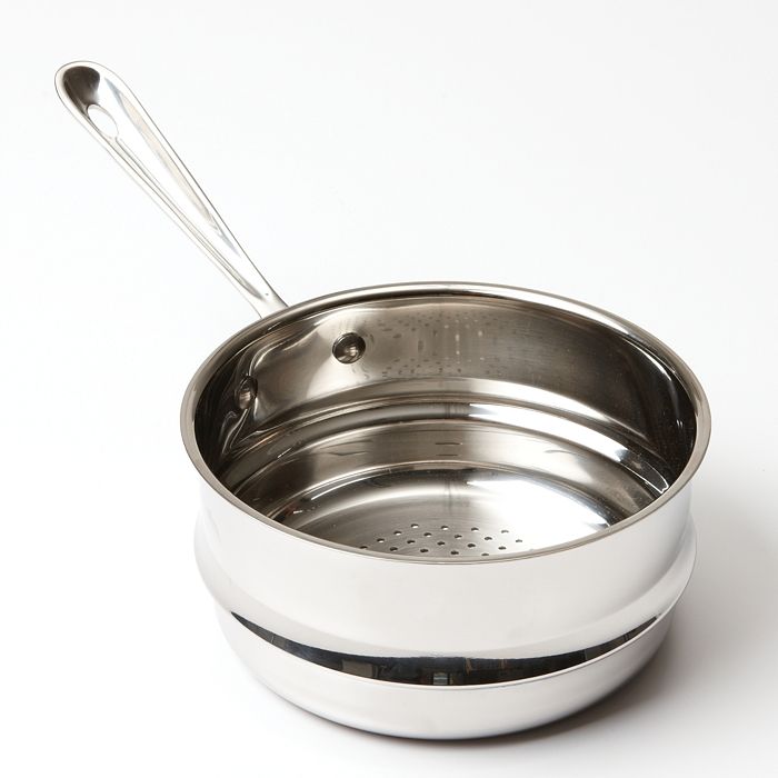 All-Clad Stainless Steel 3 QT Sauce Pan Pot & Steamer Insert w/ Lid  Pre-Owned