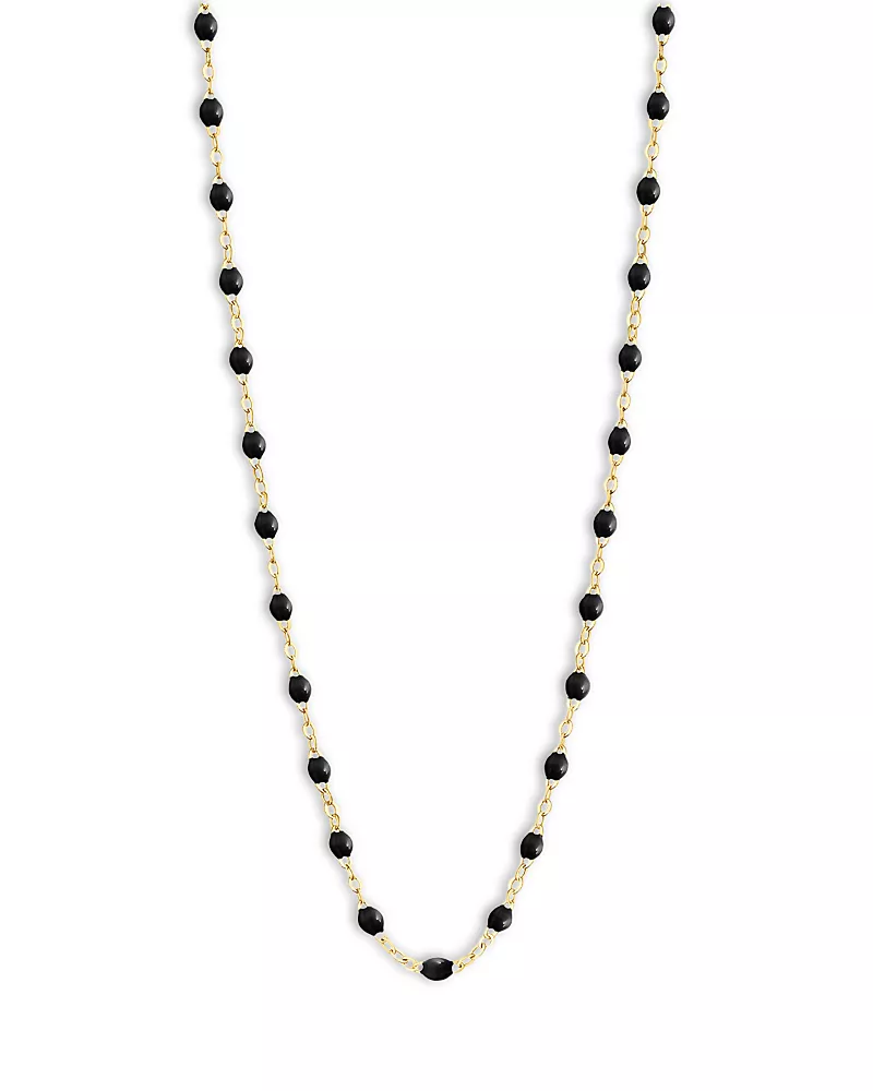Gigi Clozeau 18K Yellow Gold Classic Gigi Resin Bead Collar Necklace, 17.7