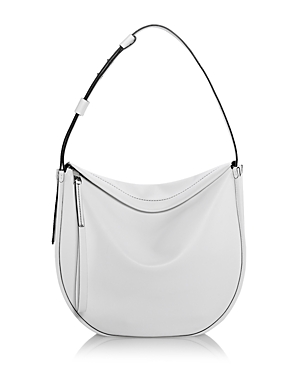 Proenza Schouler White Label Baxter Large Leather Hobo Bag In Optic White