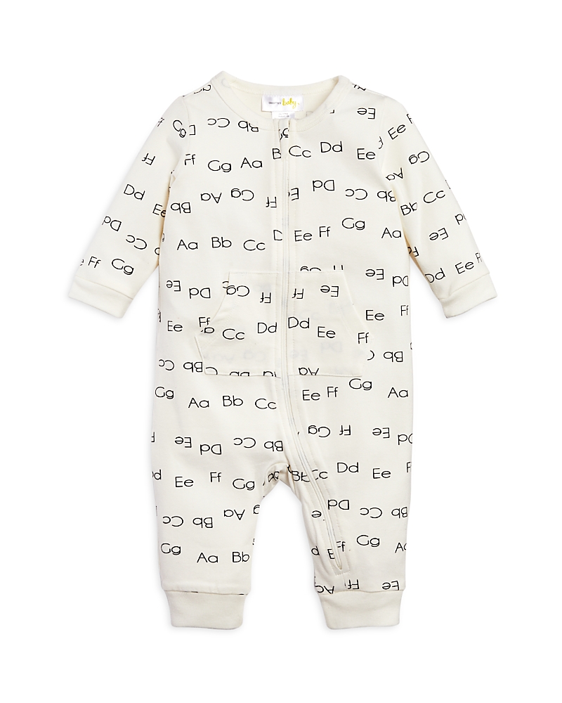 Bloomie's Baby Unisex Alphabet Coverall - Baby In Off White