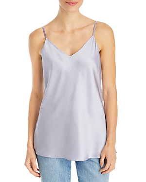 Lafayette 148 Eva Bias Silk Tank Top In Aster