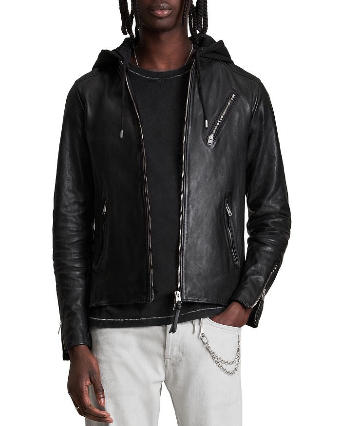 ALLSAINTS Harwood Leather Jacket | Bloomingdale's