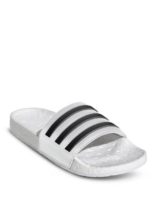 Adidas Originals Island Club Adilette 22 Ribbed Slides In White