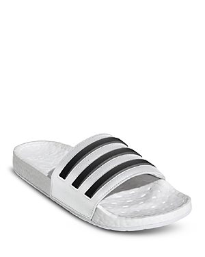Adidas Originals Island Club Adilette 22 Ribbed Slides In White