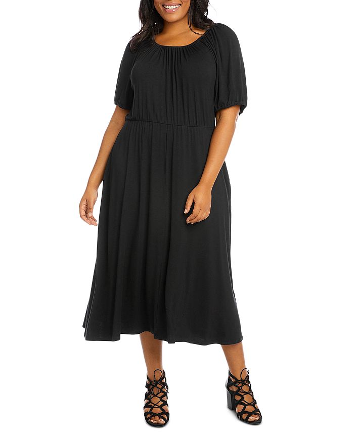 Karen Kane Plus Peasant Artisan Midi Dress Bloomingdale s