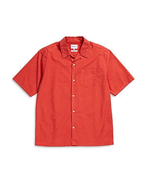 Norse Projects Carsten Collared Shirt In Red