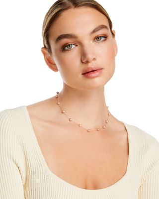 Cultured Pink Freshwater Pearl Necklace in 14K Rose Gold, 17&amp;quot;&amp;nbsp;- Exclusive