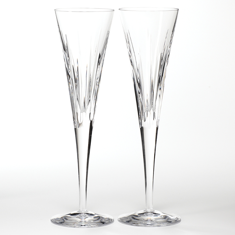 Reed & Barton Soho Toasting Flute Pair, Set Of 2 In Clear