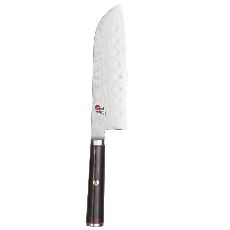 Miyabi Kaizen 5.5 Granton Santoku Hollow Edge In Black