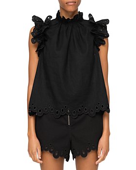 Sea - Lee Eyelet Embroidered Top