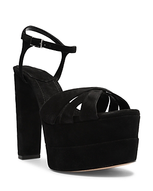 SCHUTZ WOMEN'S KEEFA PLATFORM HIGH BLOCK HEEL SANDALS