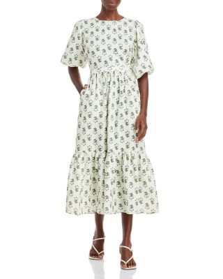 RHODE Maryam Floral Print Linen Dress | Bloomingdale's Women