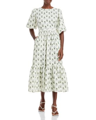 RHODE Maryam Floral Print Linen Dress Bloomingdale s