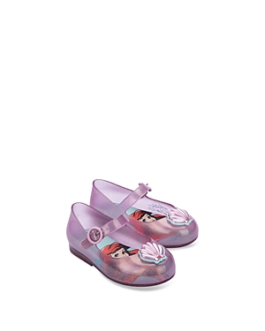 Shop Mini Melissa Girls' Mini Sweet Love Disney Princess Flats - Toddler In Pink