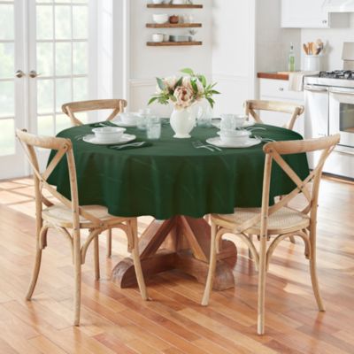 Elegance Plaid Jacquard Round Tablecloth, 90" x 90" 