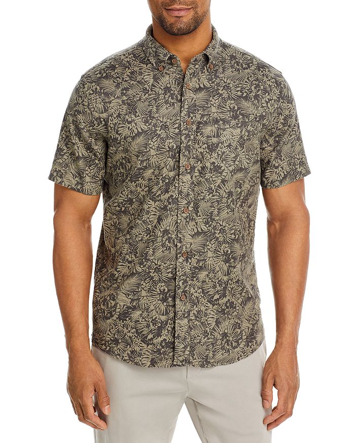 Faherty Breeze Printed Button Down Short Sleeve Shirt | Bloomingdale's