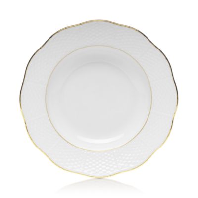 Golden Edge 8" Rim Soup Bowl