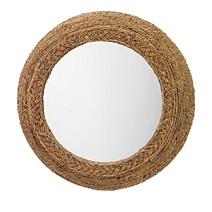 Shop Jamie Young Seagrass Mirror In Brown