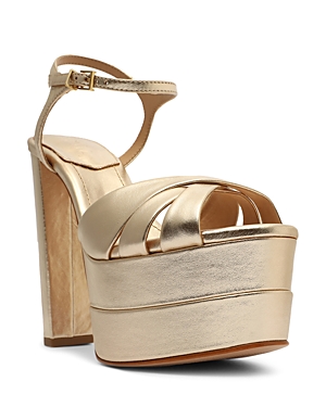 SCHUTZ WOMEN'S KEEFA PLATFORM HIGH BLOCK HEEL SANDALS