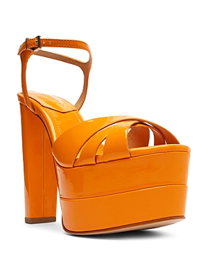 SCHUTZ WOMEN'S KEEFA PLATFORM HIGH BLOCK HEEL SANDALS