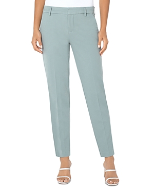 Liverpool Los Angeles Liverpool Slim-leg Pants In Sea Green