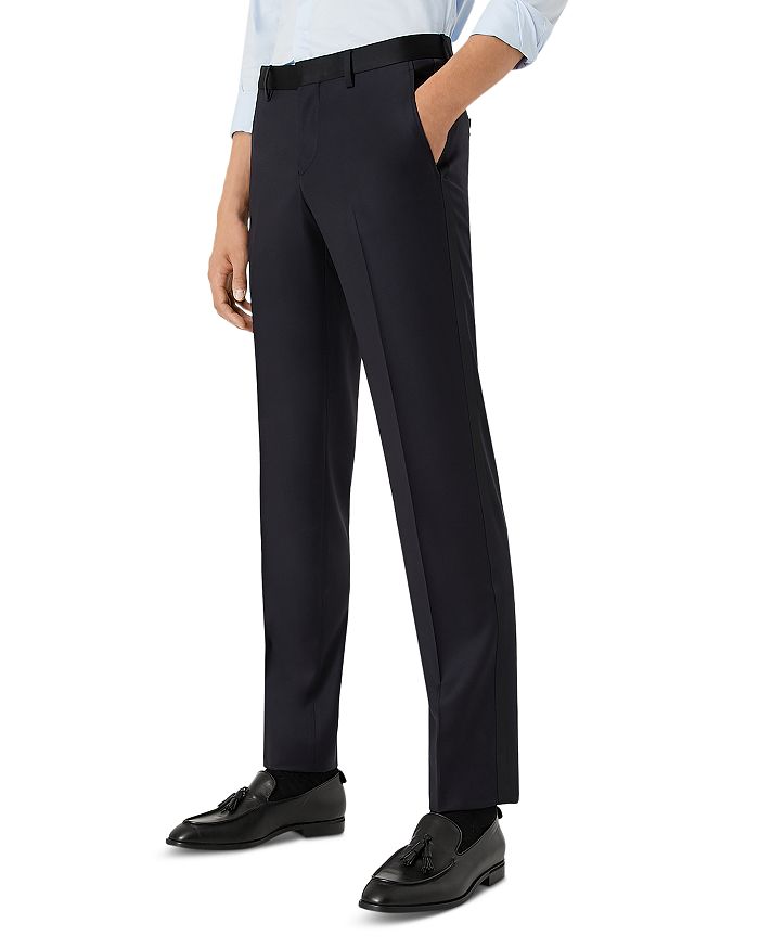Armani Satin Trim Tuxedo Pants | Bloomingdale's