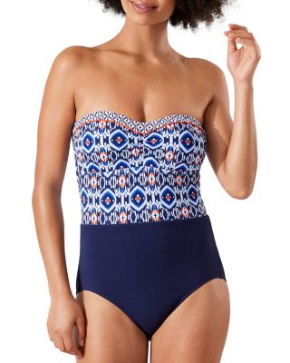 tommy bahama color block swimsuit