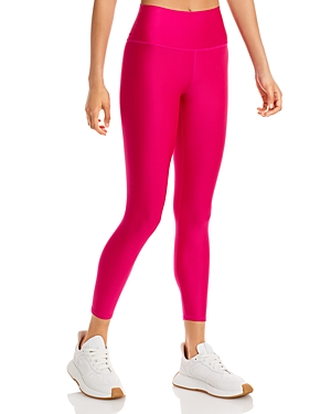 Alo Yoga Airlift High Waist Midi Leggings In Magenta Crush