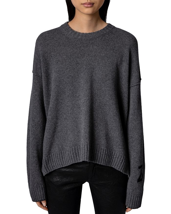 Zadig & Voltaire Markus Drop Shoulder Cashmere Sweater | Bloomingdale's