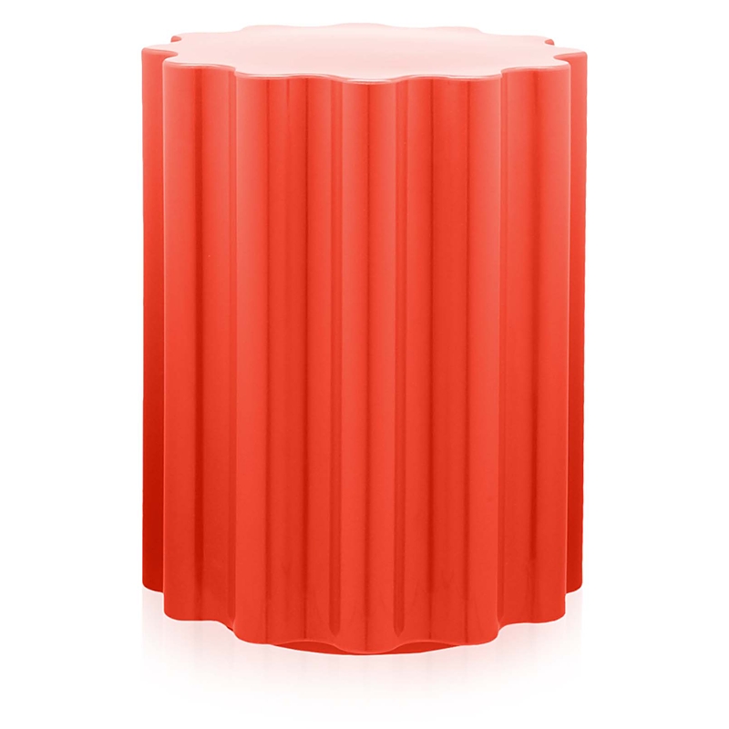 Kartell Colonna Stool In Red
