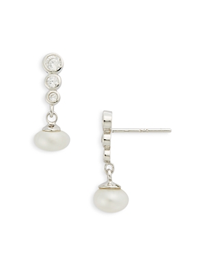 Shashi Cultured Freshwater Pearl Drop Earrings
