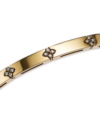 18K Yellow Gold Verona Diamond Bangle Bracelet