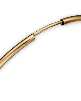 14K Gold Endless Hoop Earrings 