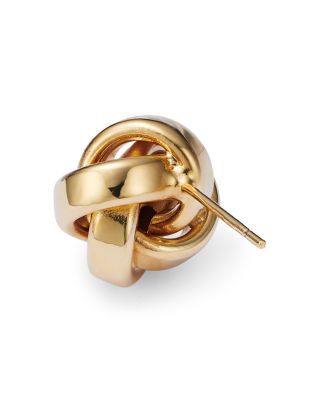 Love Knot Stud Earrings in 14K Yellow Gold
