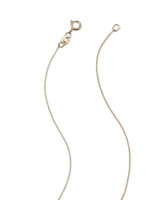 Box Link Chain Necklace in 14K Yellow Gold 