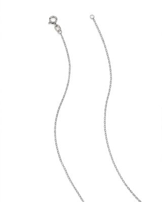 Diamond Graduated Bezel Necklace in 14K White Gold, 0.25 tcw&amp;nbsp;